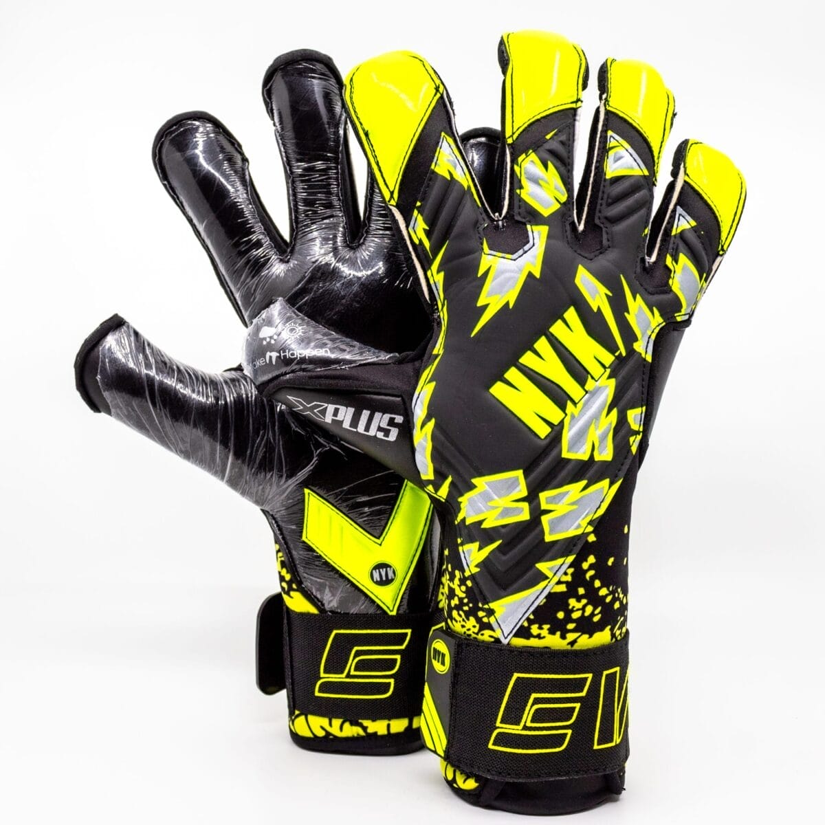 EVO4 Ergo goalkeeper gloves double-wrap wrist strap with customization